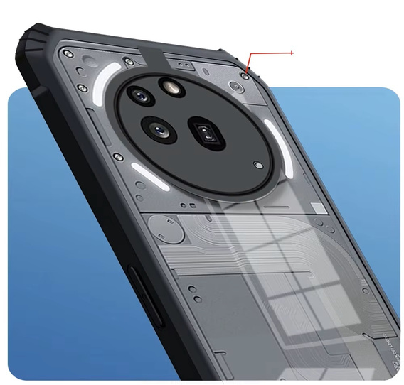 Case for Nothing Phone 3A Pro, AntiDrop Hybrid, black