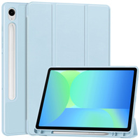 Case for Samsung Galaxy Tab S10 FE+ Plus, Smartcase with stylus space, blue