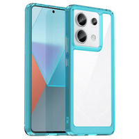 Case for Xiaomi Redmi Note 13 Pro 5G, Fusion Hybrid, transparent / blue