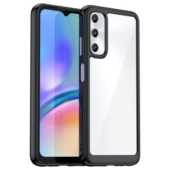 Case for Samsung Galaxy A05s 4G, Fusion Hybrid, transparent / black
