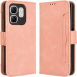 Flip case for Infinix Hot 50i 4G, Card Slot, pink
