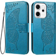 Flip case for Oppo Reno 14, Butterfly, wallet, blue