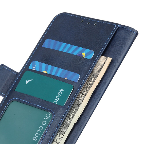 Flip case for Motorola Moto E13, Wallet, blue