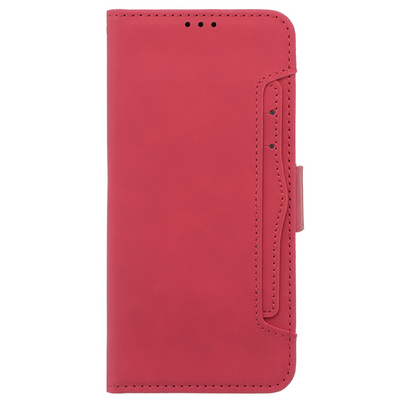 Flip case for Oppo A38 4G / Oppo A18 4G, Card Slot, red