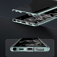 Magnetic Dual Glass MagSafe case for Samsung Galaxy S24, green