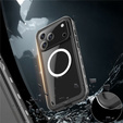 Case for iPhone 17 Pro Max, IP68 waterproof, SHELLBOX MagSafe, black