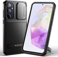 Case for Samsung Galaxy A35 5G, Suritch Kickstand, black