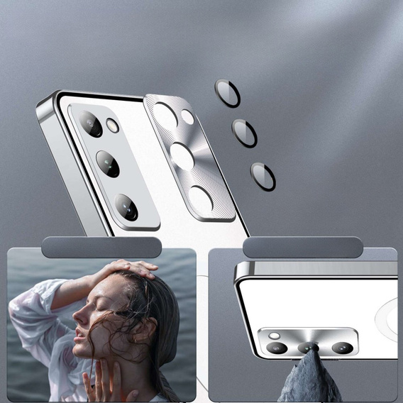 Camera Protection Case for Samsung Galaxy S20 FE, CamShield MagSafe, transparent / silver