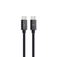 Maxlife cable MXUC-12 USB-C - USB-C 1.0 m 100W, black