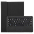 Case + keyboard Samsung Galaxy Tab S9, Leather Pen Slot TouchPad, black