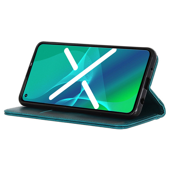 Flip case for OnePlus 11 5G, Split Leather, green