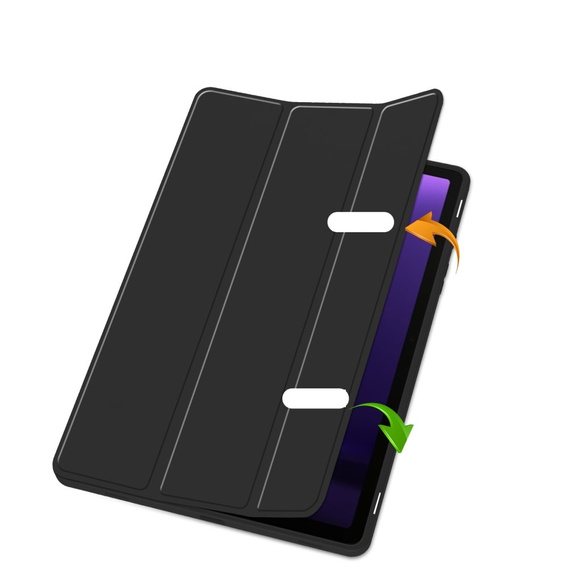 Case for Samsung Galaxy Tab S10 Lite / S10 FE / S9 FE, Smartcase with stylus space, black