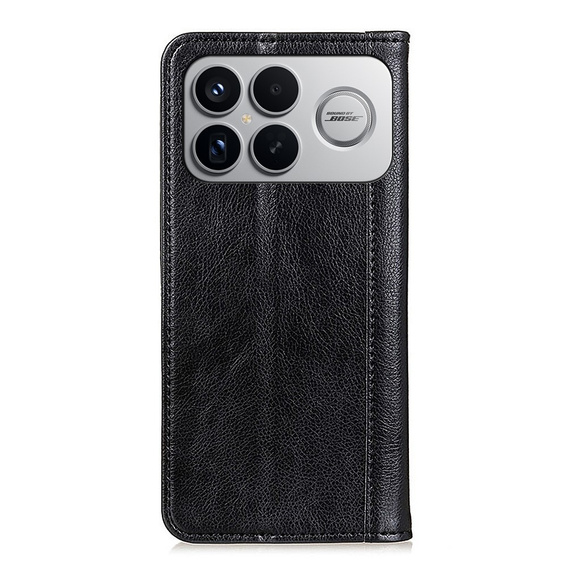 Split Leather Flip Case for Xiaomi Poco F8 Ultra