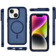 Case with frame for iPhone 13/14, for MagSafe, blue
