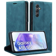 Case for Samsung Galaxy A55, ERBORD Vintage, blue + Screen Glass