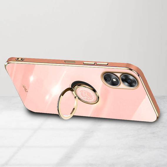 Case for Oppo A17, Electro Ring, pink