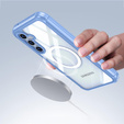 Case for Samsung Galaxy S24 FE, Shockproof, with glass, for MagSafe, blue