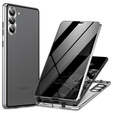 Case for Samsung Galaxy S24, Privacy Dual Glass, silver