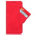 Flip case for Samsung Galaxy M34, Card Slot, red