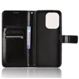 Flip case for Xiaomi Redmi 13, Crazy Horse Wallet, black