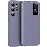 Flip case for Samsung Galaxy S24 Ultra, Smart View Wallet, purple