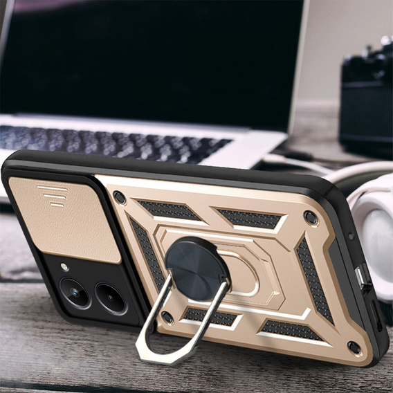 Case for Realme 10 4G, CamShield Slide, gold