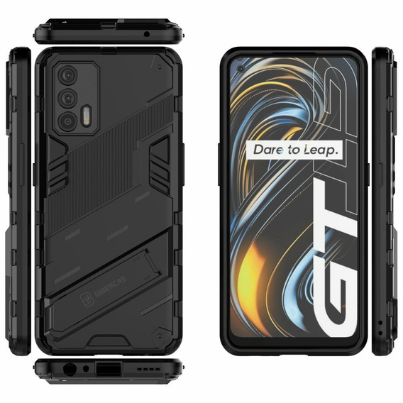 Case for Realme GT 5G, Military kickstand, blue