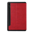 Case for Samsung Galaxy Tab S9 FE+ Plus, Smartcase with stylus space, red