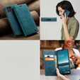 CASEME case for Samsung Galaxy M33 5G, Leather Wallet Case, blue