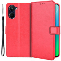 Flip case for Realme 10 4G, Split Leather, red