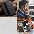 CASEME case for Google Pixel 7, Leather Wallet Case, black