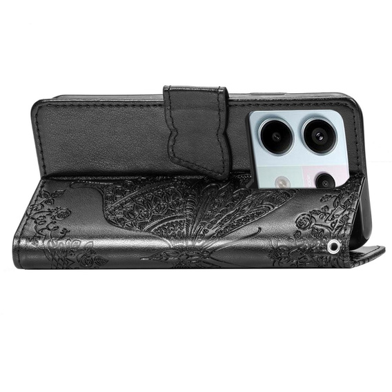 Flip case for Xiaomi Redmi Note 13 Pro 5G, Butterfly, black