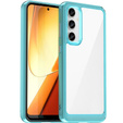 Case for Samsung Galaxy S23 FE, Fusion Hybrid, transparent / blue