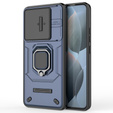 Case for Xiaomi Poco F6 Pro, KickStand Camera Lens, blue