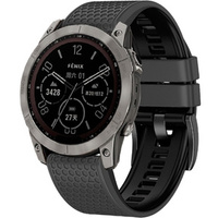 Silicone Strap for Garmin Fenix 7 / Forerunner 965 / 955 / 945 / 935, Grey / Black