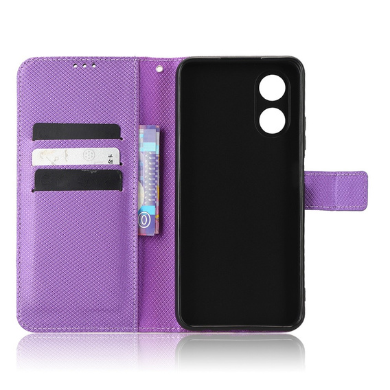 Flip case for Oppo A17, Wallet Smart Magnet, purple