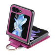 Case for Samsung Galaxy Z Flip7 FE / Z Flip6, Card Slot Ring Case, purple