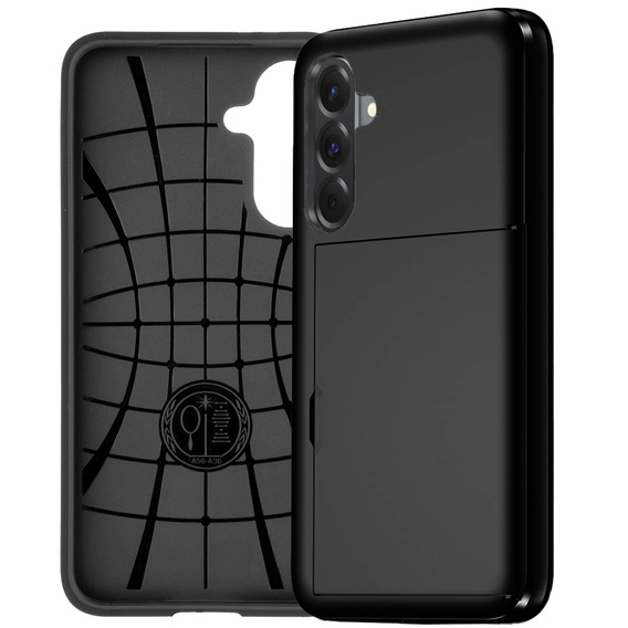 Case for Samsung Galaxy A36 5G, Sliding Card Holder, black