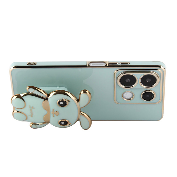 Case for Xiaomi Redmi Note 13 Pro 5G, Rabbit, green + 9H Tempered Glass