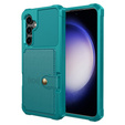 Case for Samsung Galaxy S23 FE, Card Holder Kickstand, green