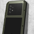 Love Mei Case for Samsung Galaxy A53 5G, armored with glass, green