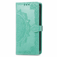 Flip case for Samsung Galaxy M15 5G, Mandala, green