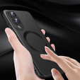 Case for Samsung Galaxy S25 Edge, ColorMag, for MagSafe, black + 9H tempered glass