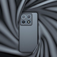 Case for Xiaomi 14T, Fusion Hybrid, transparent / black