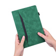 Case for Lenovo Tab M11, Classic, with space for stylus, green