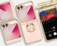 Case for Samsung Galaxy Z Flip7 FE / Z Flip6, Electro Ring, pink