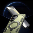 Case for Samsung Galaxy S25+ Plus, Military MagSafe, green