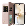 Crossbody Leather Wallet flip case for Realme 14 Pro+ 5G, pink rose gold