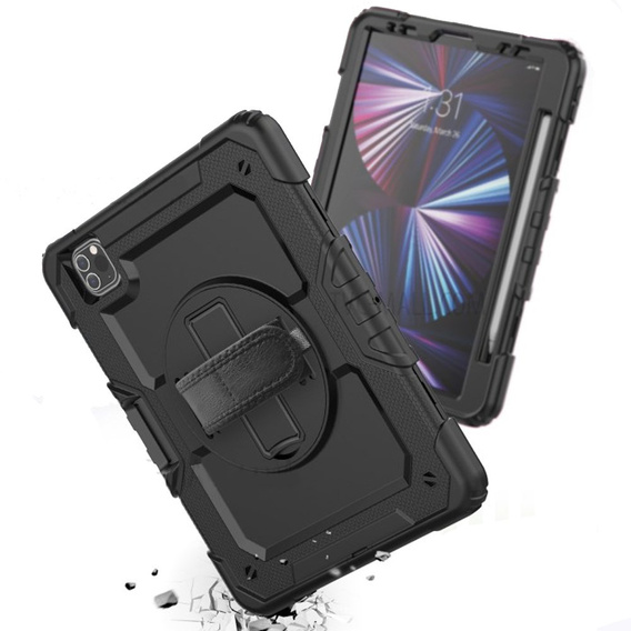 Armored Case for iPad Pro 11" 2022/2021 (4/3 gen.), protective 360 with stylus slot, blue