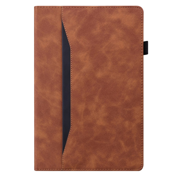 Case for Samsung Galaxy Tab A9+, Classic, with space for stylus, brown